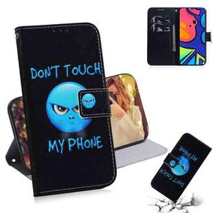 For Samsung Galaxy F41 Coloured Drawing Horizontal Flip Leather Case, with Holder & Card Slots & Wallet(Anger)