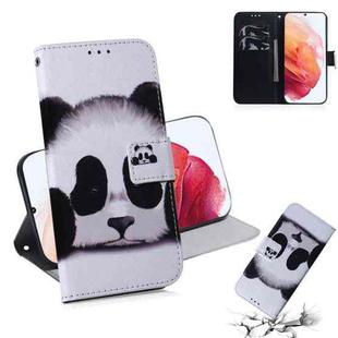 For Samsung Galaxy S21 5G Coloured Drawing Horizontal Flip Leather Case, with Holder & Card Slots & Wallet(Panda)
