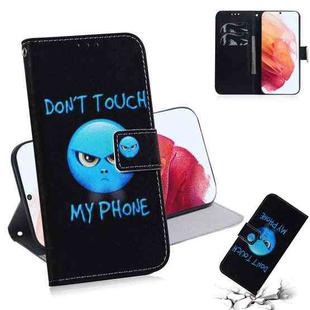 For Samsung Galaxy S21 5G Coloured Drawing Horizontal Flip Leather Case, with Holder & Card Slots & Wallet(Anger)