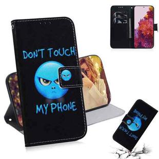 For Samsung Galaxy S21 Ultra 5G Coloured Drawing Horizontal Flip Leather Case, with Holder & Card Slots & Wallet(Anger)