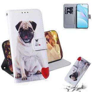 For Xiaomi Mi 10T Lite 5G Coloured Drawing Horizontal Flip Leather Case, with Holder & Card Slots & Wallet(Pug)