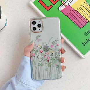 For iPhone 12 Pro Max Painted Pattern Dual-side Laminating TPU Protective Case(Meadow Flower)
