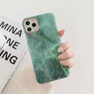 For iPhone 11 Marble Pattern Dual-side Laminating TPU Protective Case (Green)
