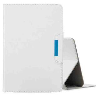 For 7 inch Universal Solid Color Horizontal Flip Leather Case with Card Slots & Holder & Wallet(White)