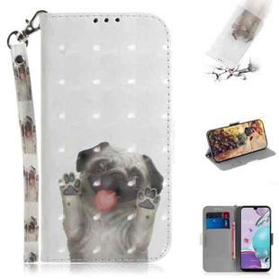 For LG K31 3D Colored Drawing Horizontal Flip Leather Case with Holder & Card Slots & Wallet & Lanyard(Pug)