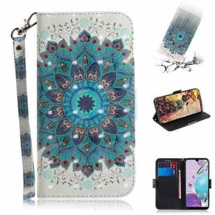 For LG Aristo 5 3D Colored Drawing Horizontal Flip Leather Case with Holder & Card Slots & Wallet & Lanyard(Peacock Wreath)