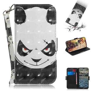 For Nokia 2.4 3D Colored Drawing Horizontal Flip Leather Case with Holder & Card Slots & Wallet & Lanyard(Angry Bear)