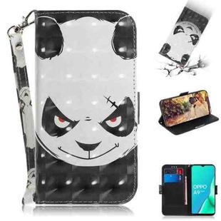 For OPPO A11 3D Colored Drawing Horizontal Flip Leather Case with Holder & Card Slots & Wallet & Lanyard(Angry Bear)