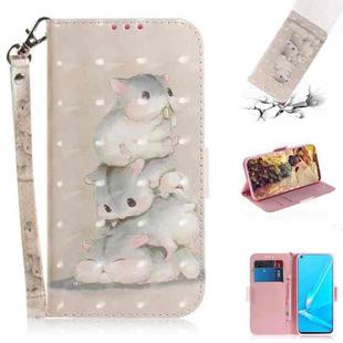 For OPPO A72 3D Colored Drawing Horizontal Flip Leather Case with Holder & Card Slots & Wallet & Lanyard(Squirrels)