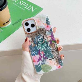 For iPhone 11 Golden Circle Pattern Dual-side Laminating TPU Case (Leopard)