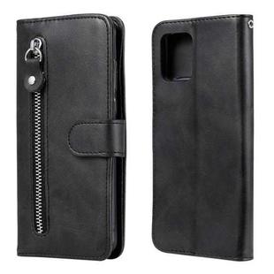 For Samsung Galaxy M31s Fashion Calf Texture Zipper Horizontal Flip Leather Case with Holder & Card Slots & Wallet(Black)