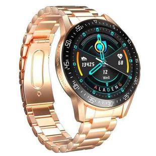 GT3 1.3 inch Full-fit Round Screen Smart Watch, Support Sleep Monitor / Heart Rate Monitor / Temperature Monitoring(Gold)