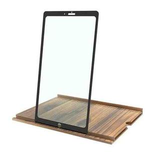 12 Inch Log HD Mobile Phone Screen Amplifier(Coffee Wood Grain)