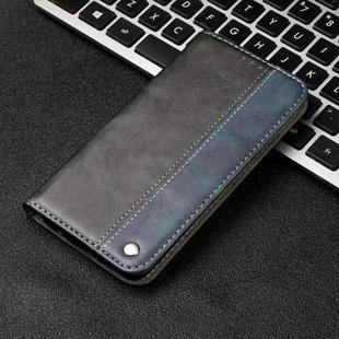 For Samsung Galaxy S21+ 5G Business Solid Color Stitching Horizontal Flip Leather Case with Holder & Card Slots(Blue)