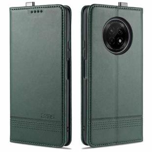 For Huawei Enjoy 20 Plus 5G AZNS Magnetic Calf Texture Horizontal Flip Leather Case with Card Slots & Holder & Wallet(Dark Green)