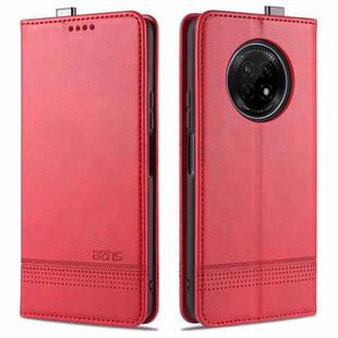 For Huawei Enjoy 20 Plus 5G AZNS Magnetic Calf Texture Horizontal Flip Leather Case with Card Slots & Holder & Wallet(Red)