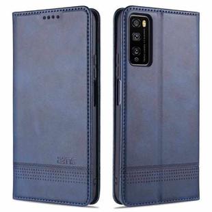 For Huawei Enjoy 20 Pro / Enjoy Z 5G AZNS Magnetic Calf Texture Horizontal Flip Leather Case with Card Slots & Holder & Wallet(Dark Blue)