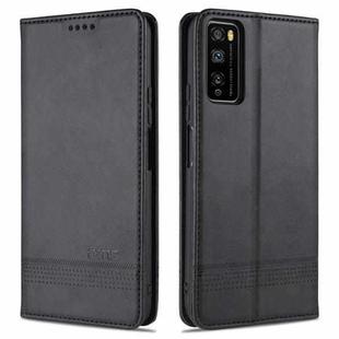 For Huawei Enjoy 20 Pro / Enjoy Z 5G AZNS Magnetic Calf Texture Horizontal Flip Leather Case with Card Slots & Holder & Wallet(Black)