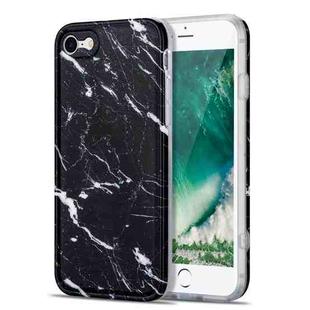 TPU Glossy Marble Pattern IMD Protective Case For iPhone 8 / 7(Black)