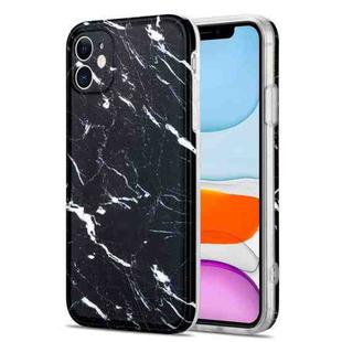 TPU Glossy Marble Pattern IMD Protective Case For iPhone 11(Black)