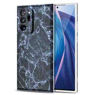 For Samsung Galaxy Note20 Ultra TPU Glossy Marble Pattern IMD Protective Case(Dark Grey)