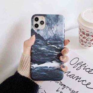 For iPhone 11 Pro Max Natural Landscape Pattern IMD Workmanship TPU Protective Case (Sea Wave)