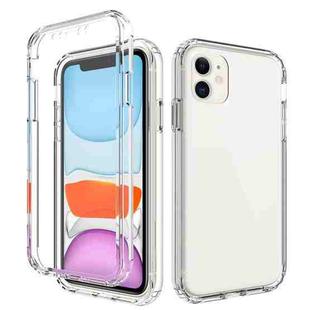 For iPhone 11 Shockproof  High Transparency Two-color Gradual Change PC+TPU Candy Colors Protective Case (Transparent)