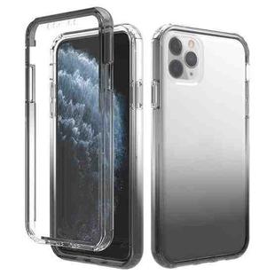 For iPhone 11 Pro Max Shockproof  High Transparency Two-color Gradual Change PC+TPU Candy Colors Protective Case (Black)