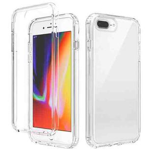 For iPhone SE 2022 / SE 2020 / 8 / 7 Shockproof  High Transparency Two-color Gradual Change PC+TPU Candy Colors Protective Case(Transparent)