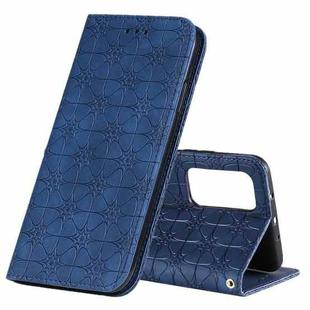 For Xiaomi Mi 10T Pro 5G / Mi 10T 5G / Redmi K30s Lucky Flowers Embossing Pattern Magnetic Horizontal Flip Leather Case with Holder & Card Slots(Dark Blue)
