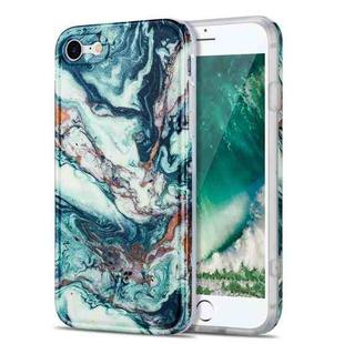 TPU Gilt Marble Pattern Protective Case For iPhone 8 / 7(Green)