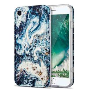 TPU Gilt Marble Pattern Protective Case For iPhone 8 / 7(Blue)