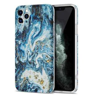 TPU Gilt Marble Pattern Protective Case For iPhone 11 Pro Max(Blue)