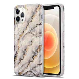TPU Gilt Marble Pattern Protective Case For iPhone 12(Grey)