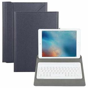 Universal Detachable Bluetooth Keyboard + Leather Tablet Case without Touchpad for iPad 9-10 inch, Specification:White Keyboard(Black)