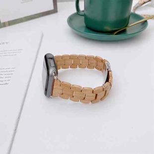 Wooden Bead Woven Watch Band For Apple Watch Ultra 49mm / Series 8&7 45mm / SE 2&6&SE&5&4 44mm / 3&2&1 42mm(Brown)