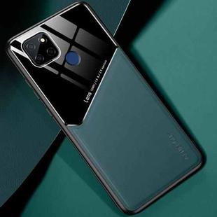 For OPPO Realme V3 All-inclusive Leather + Organic Glass Protective Case with Metal Iron Sheet(Green)
