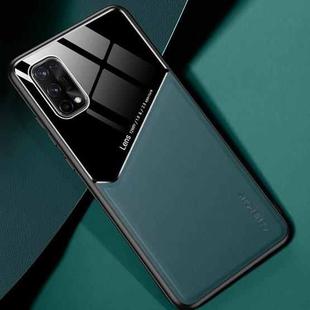 For OPPO Realme X7 All-inclusive Leather + Organic Glass Protective Case with Metal Iron Sheet(Green)