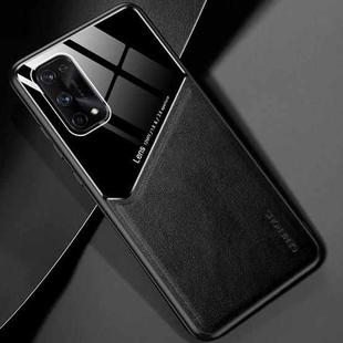 For OPPO Realme X7 Pro All-inclusive Leather + Organic Glass Protective Case with Metal Iron Sheet(Black)