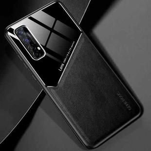 For OPPO Realme 7 All-inclusive Leather + Organic Glass Protective Case with Metal Iron Sheet(Black)