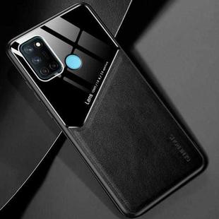 For OPPO Realme 7i / C17 All-inclusive Leather + Organic Glass Protective Case with Metal Iron Sheet(Black)