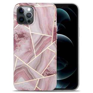 For iPhone 11 Splicing Marble Pattern TPU Protective Case (Pink)