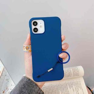 Skin Feeling Protective Case with Lanyard For iPhone 11 Pro(Blue)