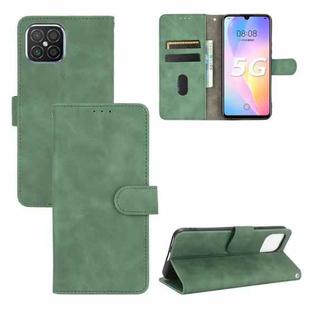 For Huawei nova 8 SE Solid Color Skin Feel Magnetic Buckle Horizontal Flip Calf Texture PU Leather Case with Holder & Card Slots & Wallet(Green)