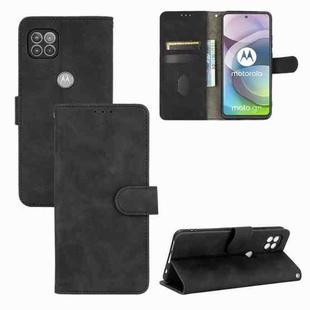 For Motorola Moto G 5G Solid Color Skin Feel Magnetic Buckle Horizontal Flip Calf Texture PU Leather Case with Holder & Card Slots & Wallet(Black)