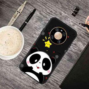 For Huawei Mate 40 Oil Embossed Coloured Drawing Pattern Shockproof  TPU Protective Case(Cute Bear)