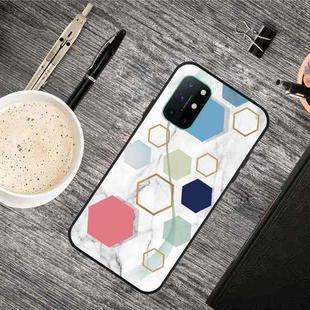 For OnePlus 8T Frosted Fashion Marble Shockproof  TPU Protective Case(More Six-sided Rows)