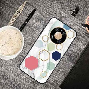 For Huawei Mate 40 Frosted Fashion Marble Shockproof  TPU Protective Case(More Six-sided Rows)