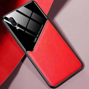 For vivo X23 / X21UD All-inclusive Leather + Organic Glass Protective Case with Metal Iron Sheet(Red)