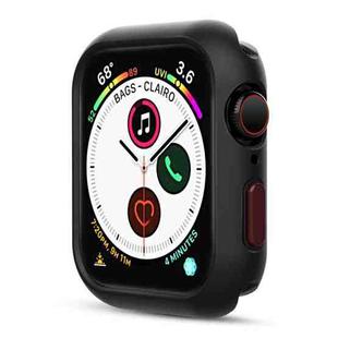 Silicone Frame Protective Case For Apple Watch Series 6 & SE & 5 & 4 44mm(Wine Red)